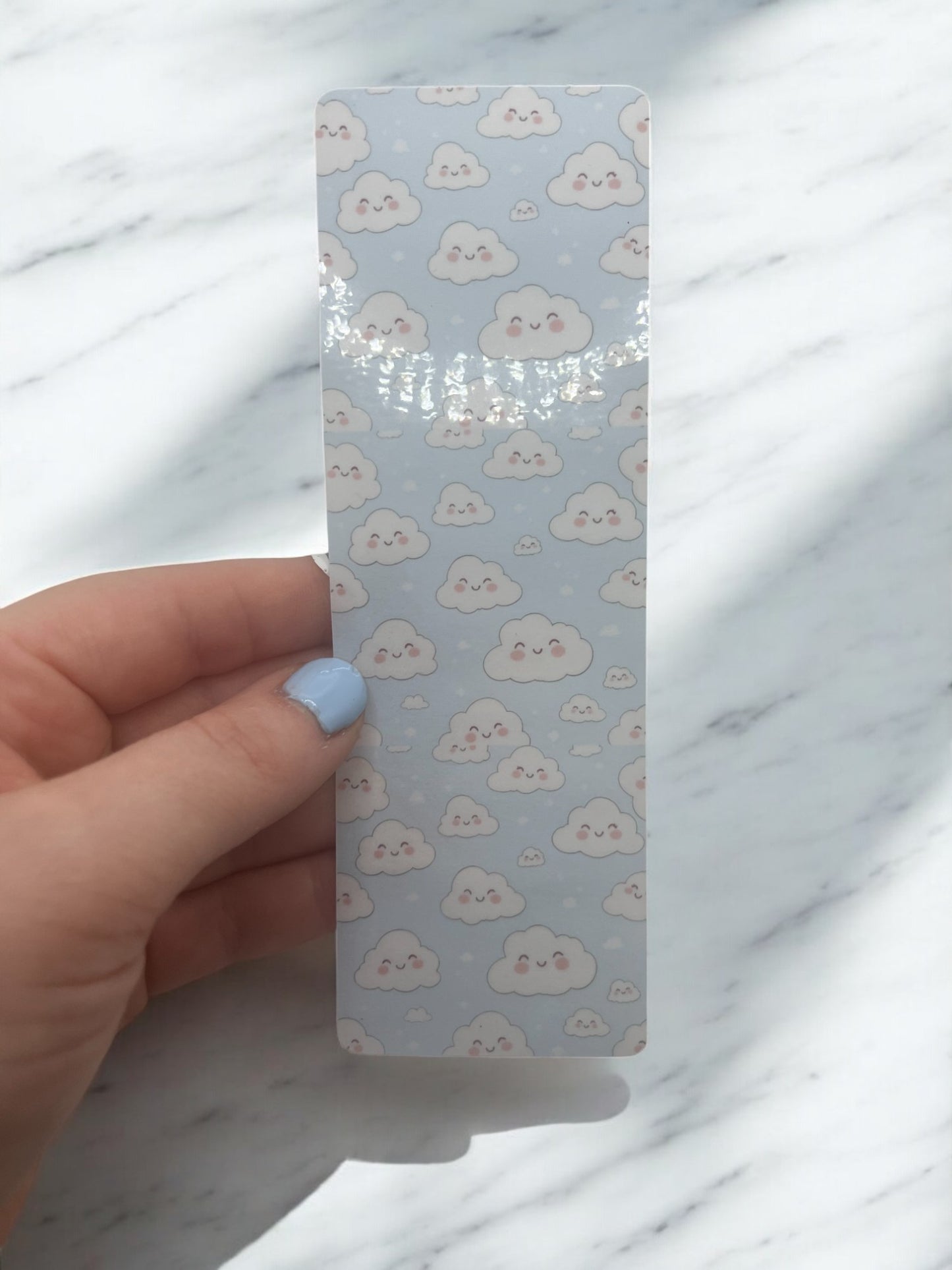 Cloud Laminated Bookmark