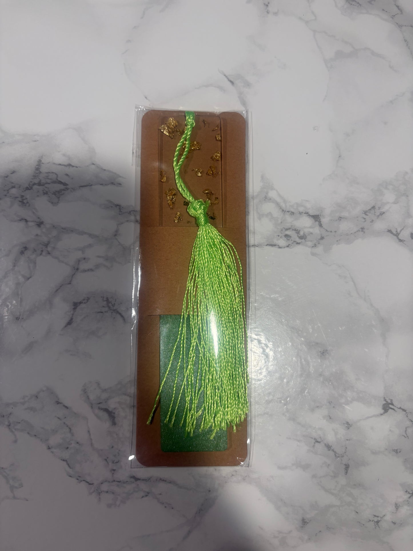 Peral Green Resin Bookmark