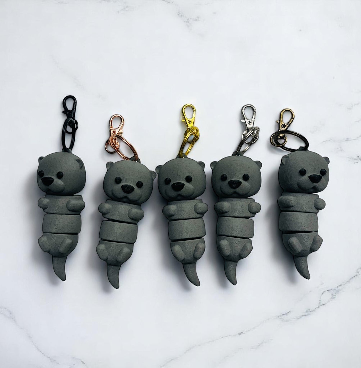 Articulated Otter Keychains