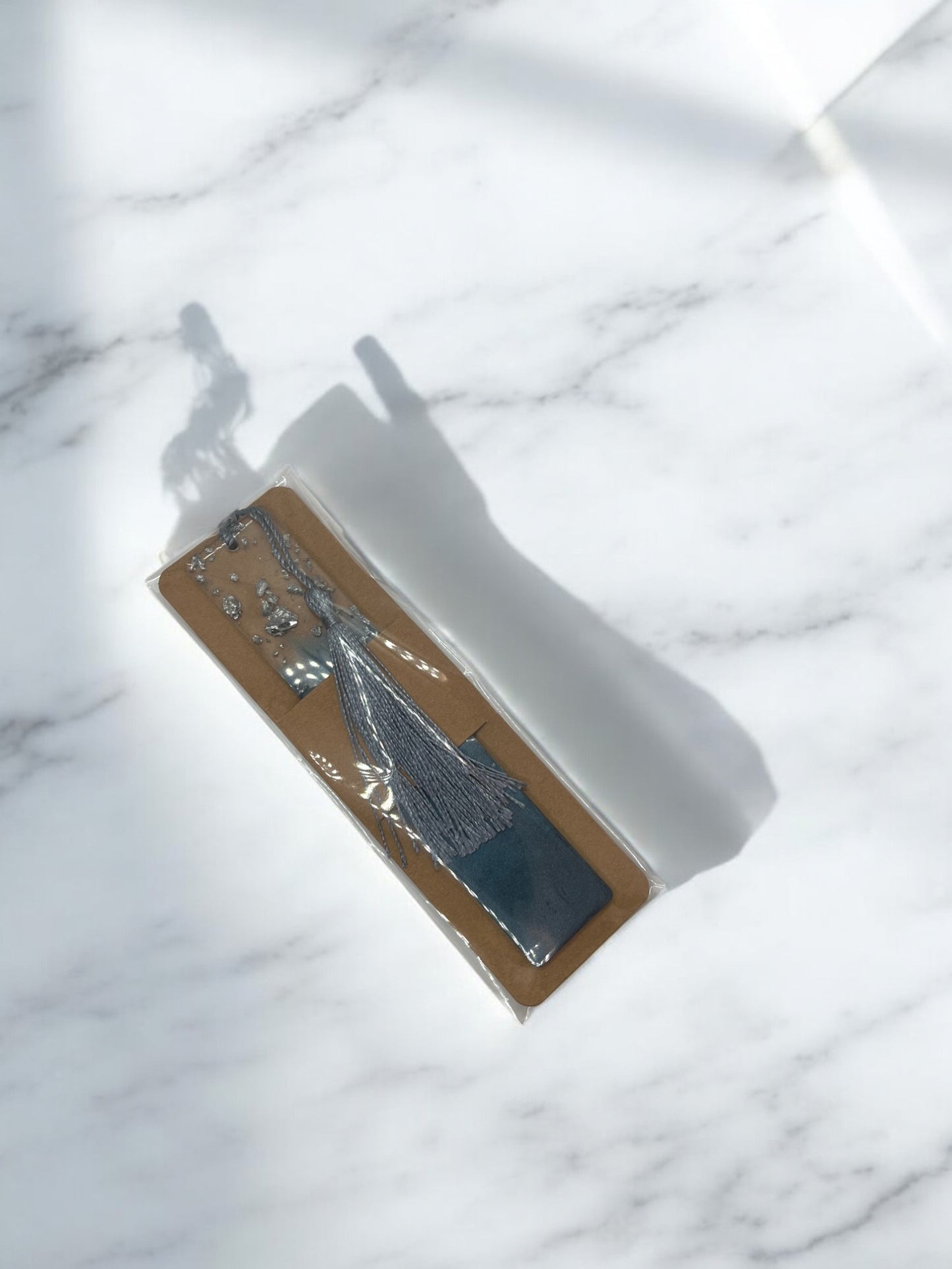 Aquamarine Resin Bookmark