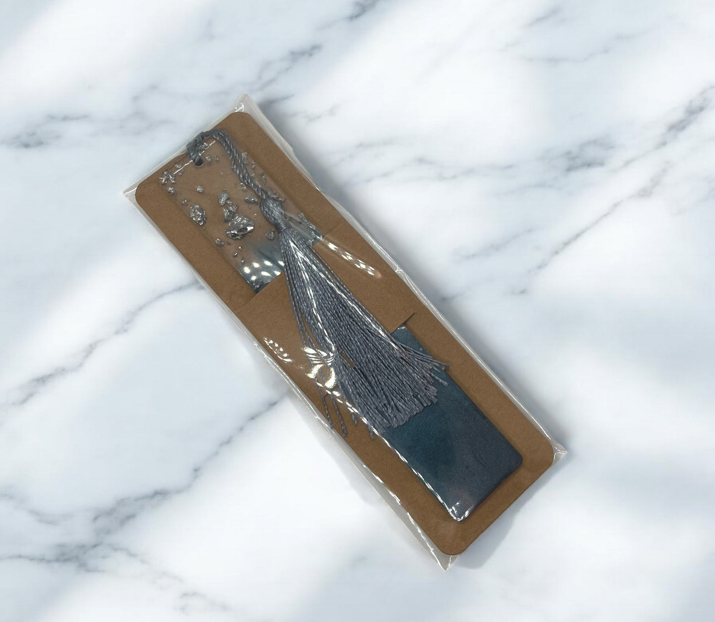 Aquamarine Resin Bookmark