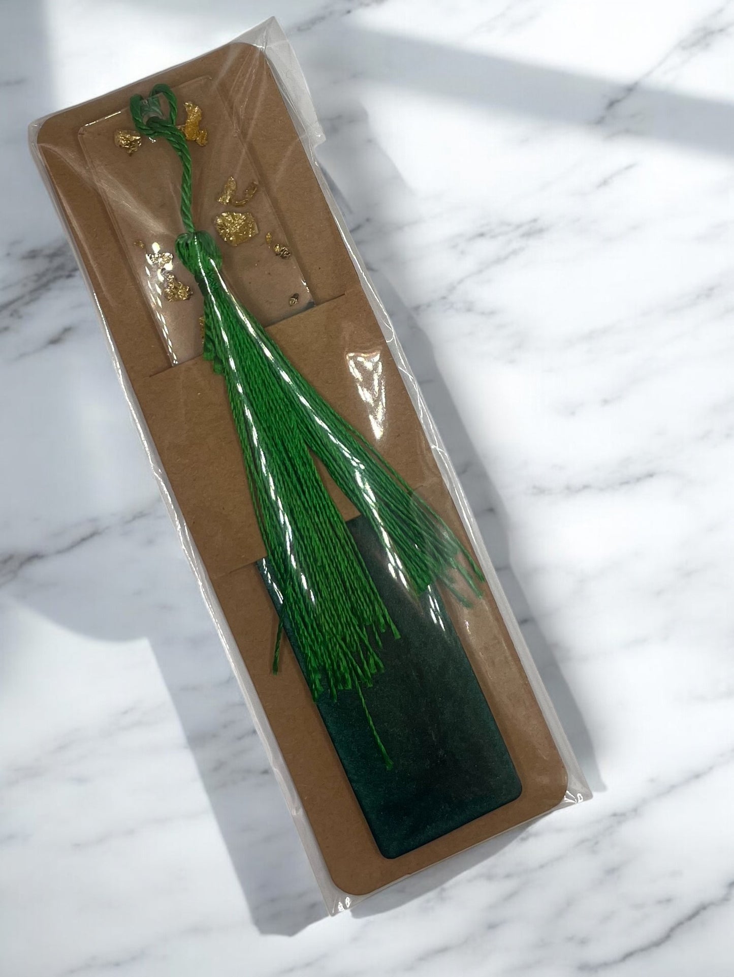 Emerald Green Resin Bookmark