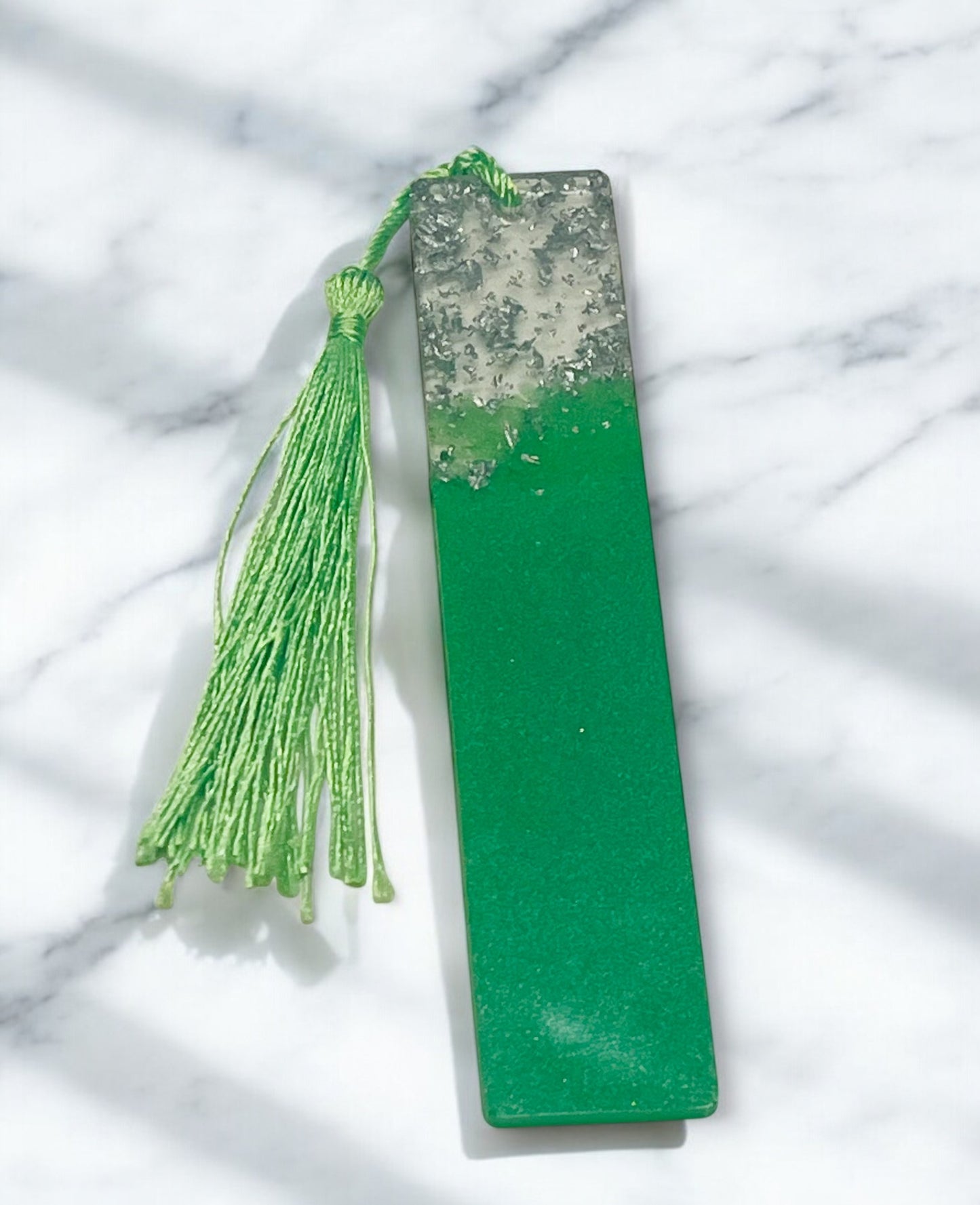 Peral Green Resin Bookmark