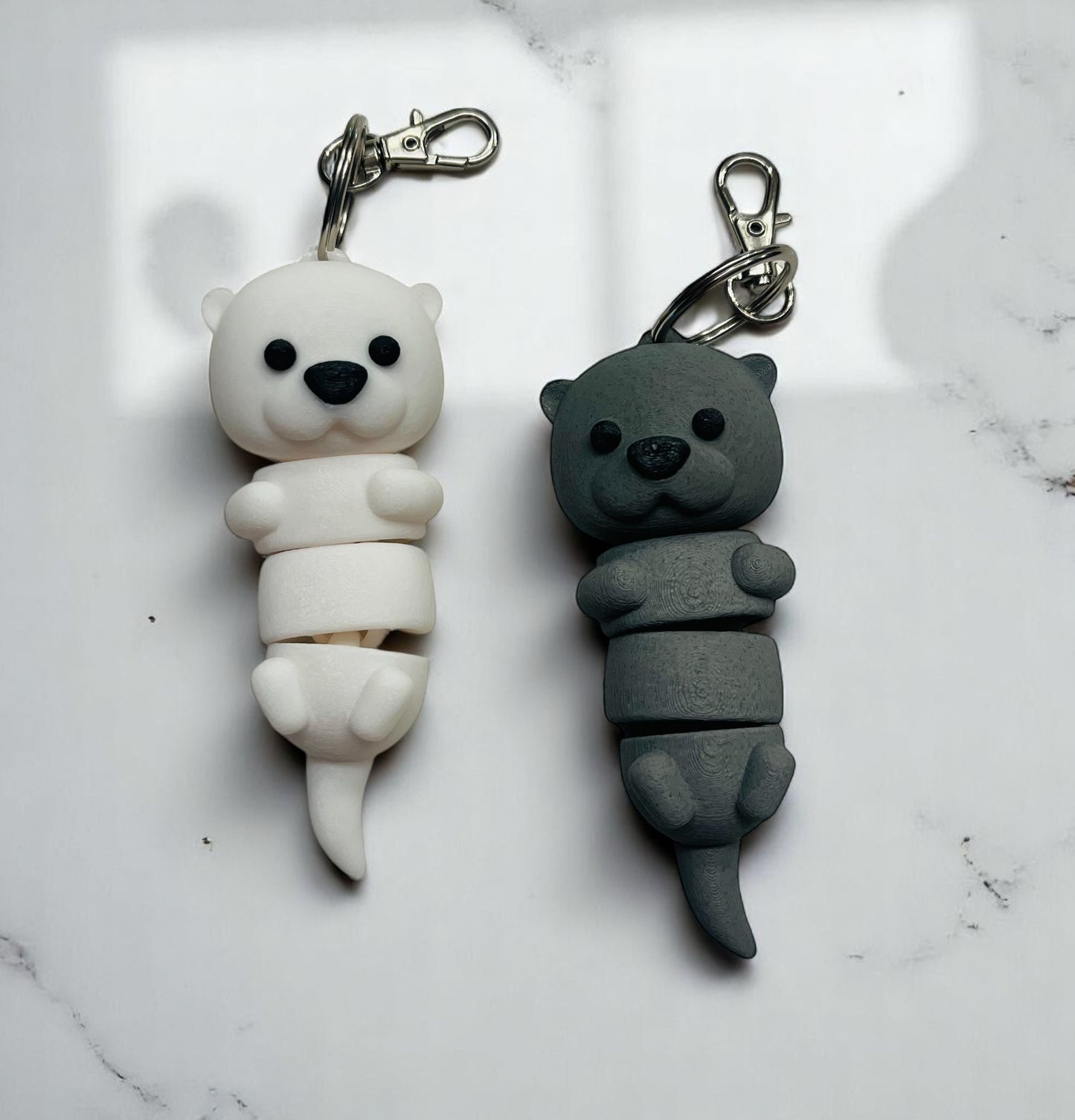 Articulated Otter Keychains