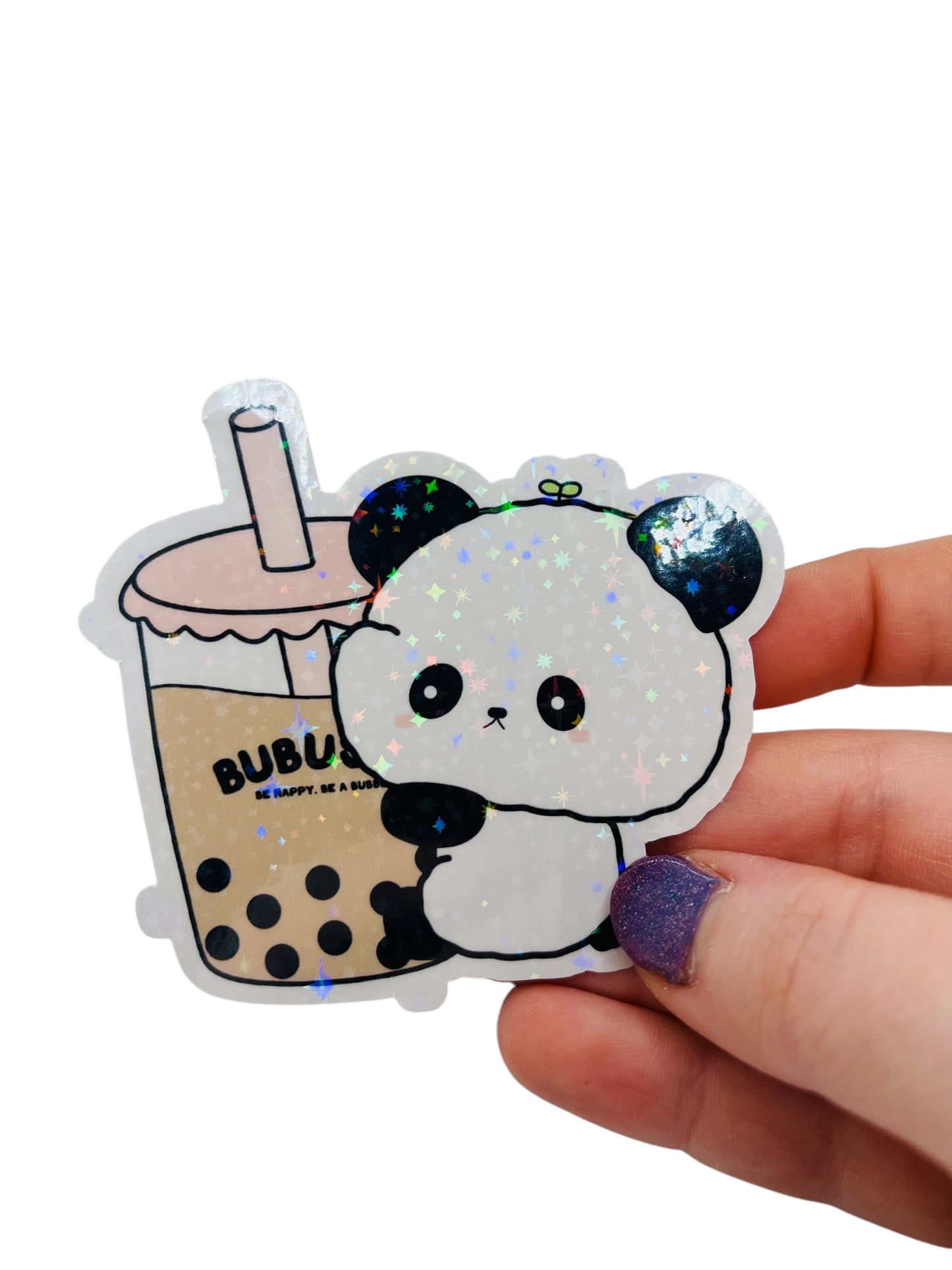 Waterproof Panda Boba Sticker