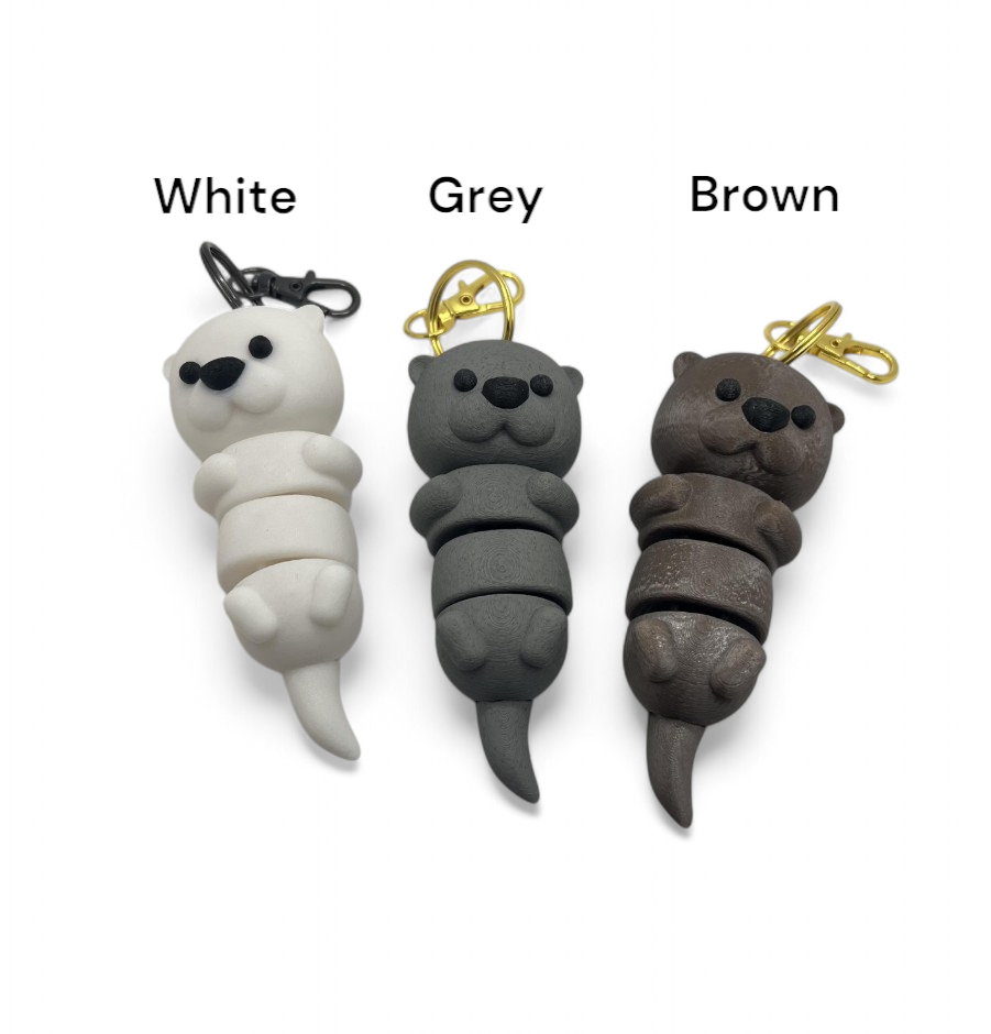 Articulated Otter Keychains