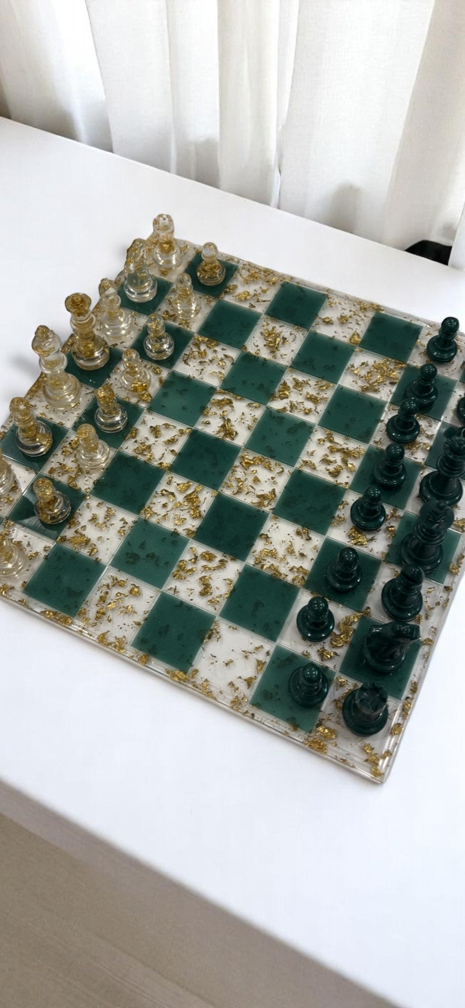 Customizable Resin Chess Board Set