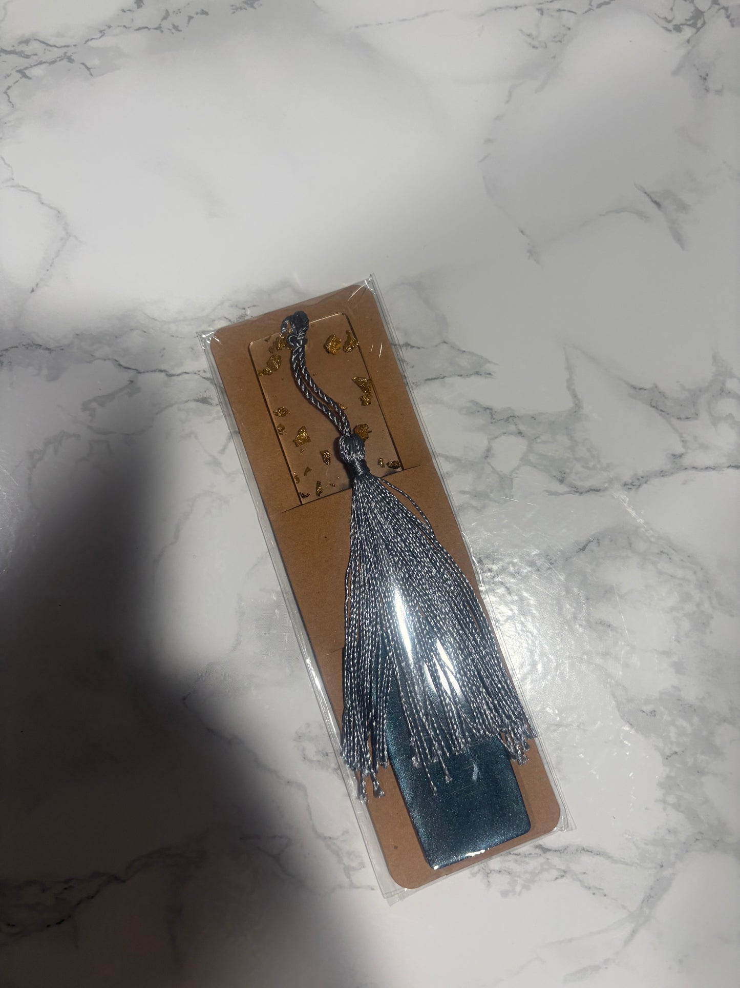 Aquamarine Resin Bookmark