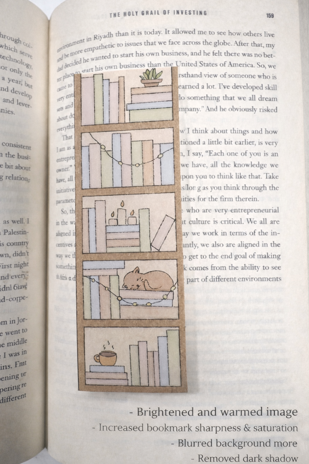 Cozy Bookshelf Cat Bookmark | Book Lover Gift | Pastel Reading Accessory