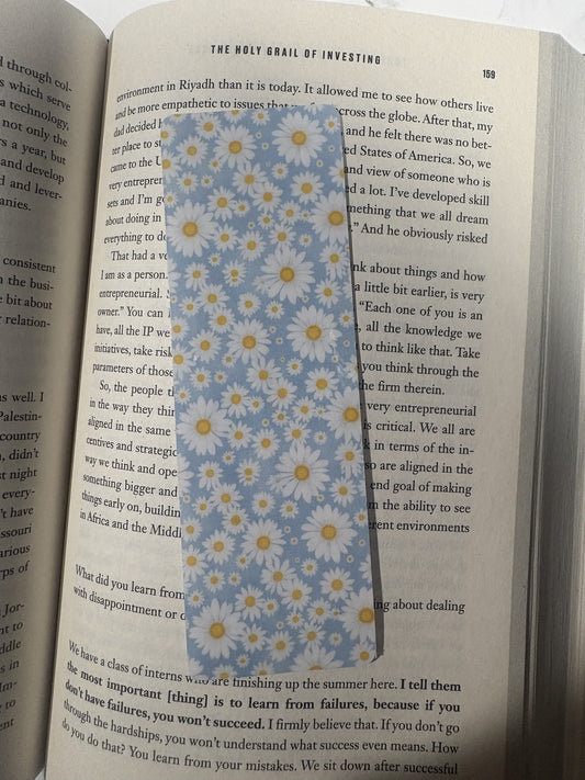 Daisy Laminated Bookmark