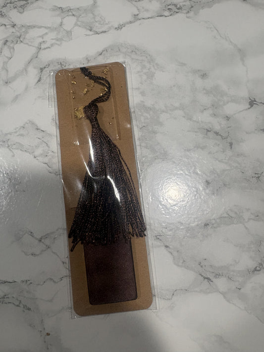 Dark Scarlet Resin Bookmark