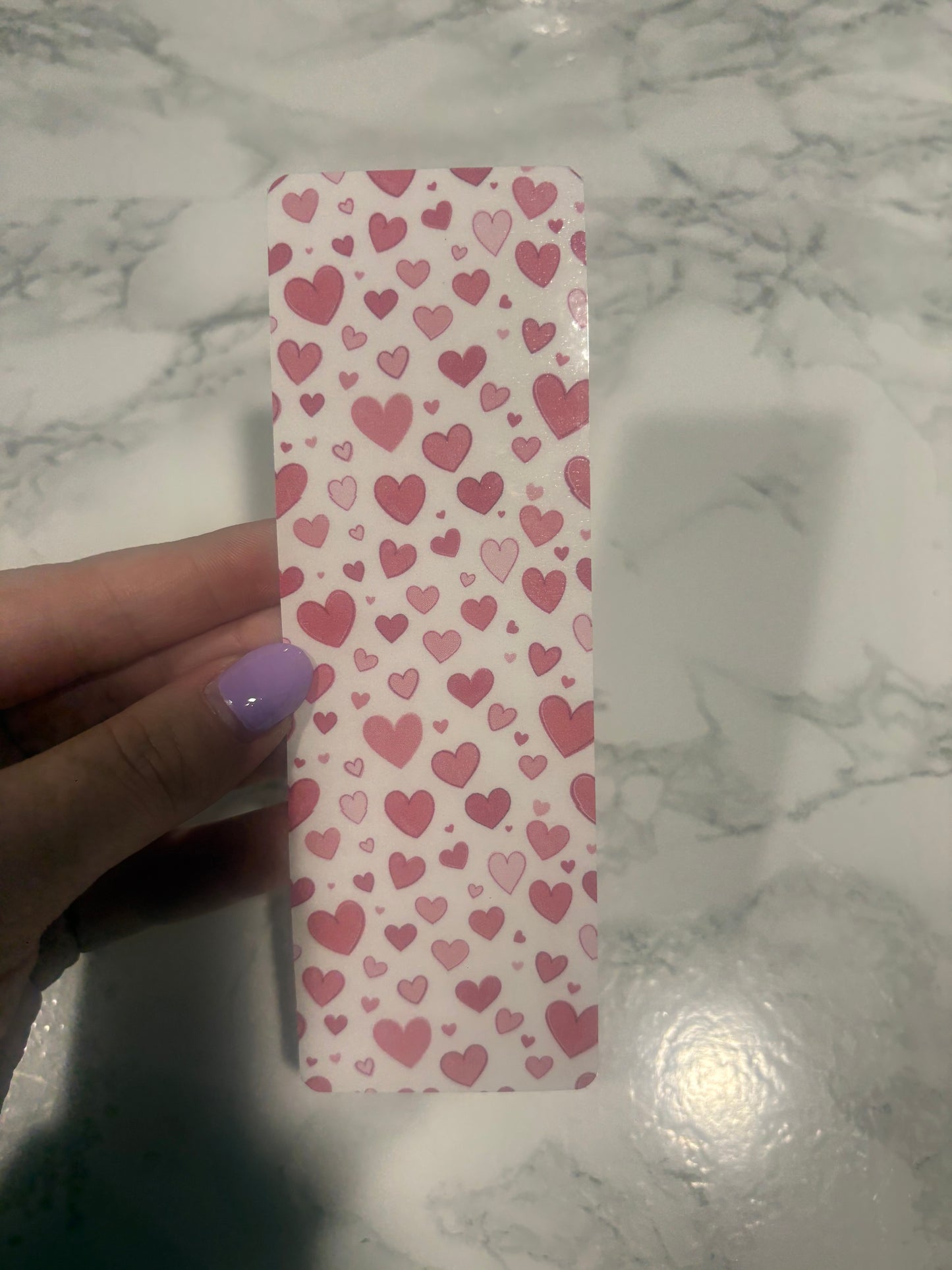 Heart Laminated Bookmark