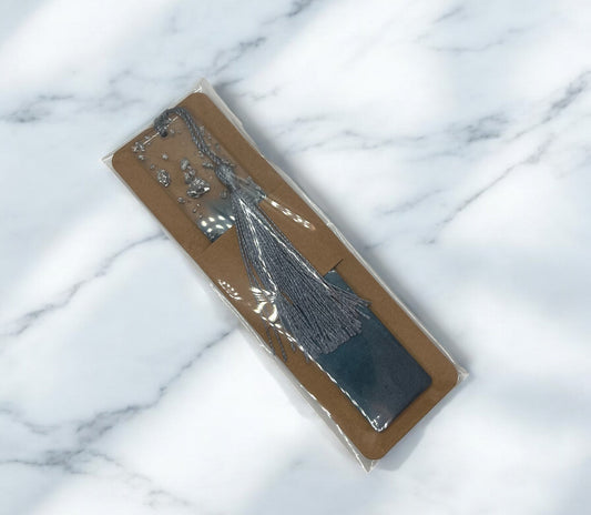 Aquamarine Resin Bookmark