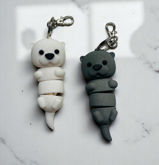 Articulated Otter Keychains