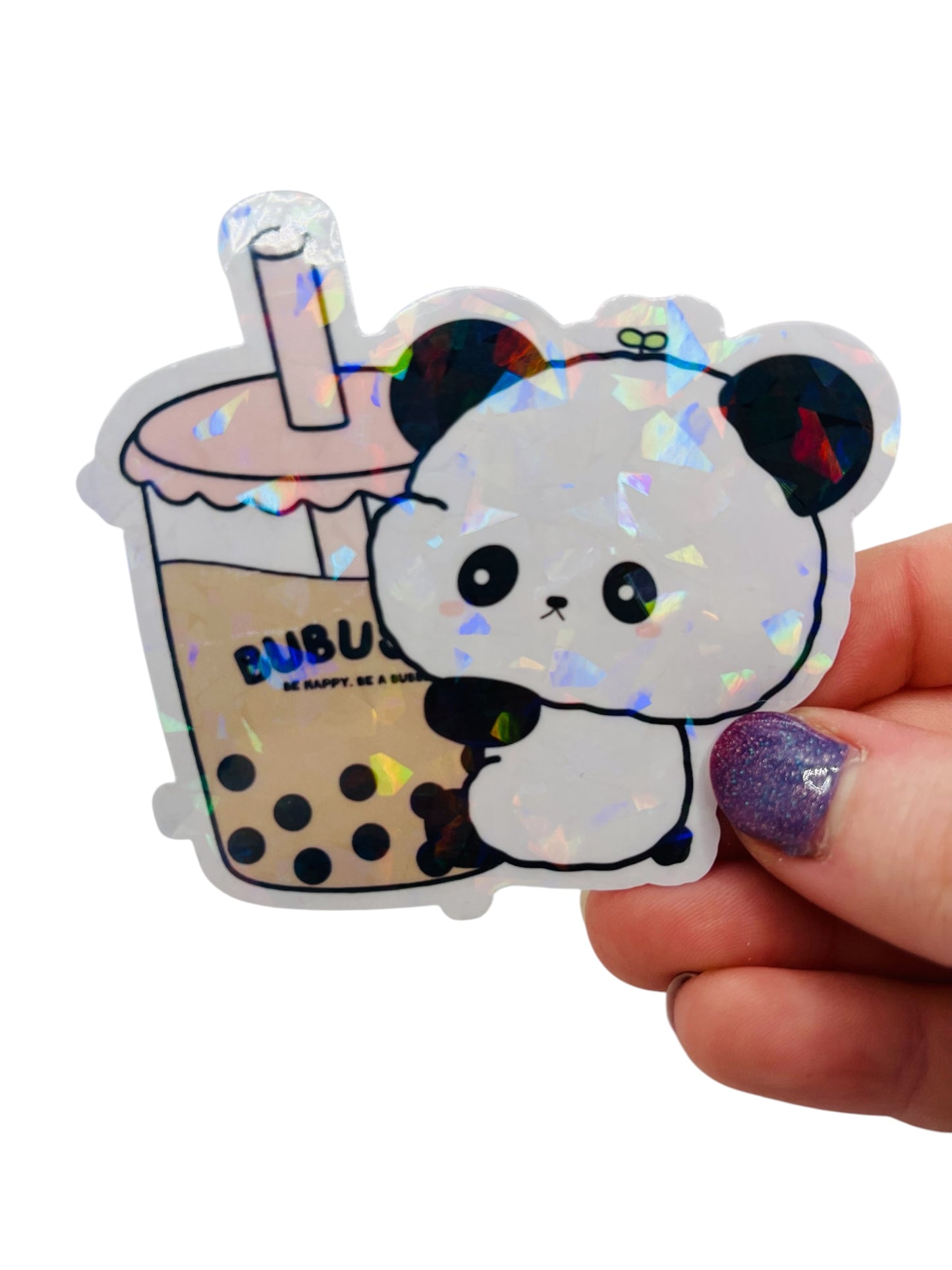 Panda Bubble Tea Sticker