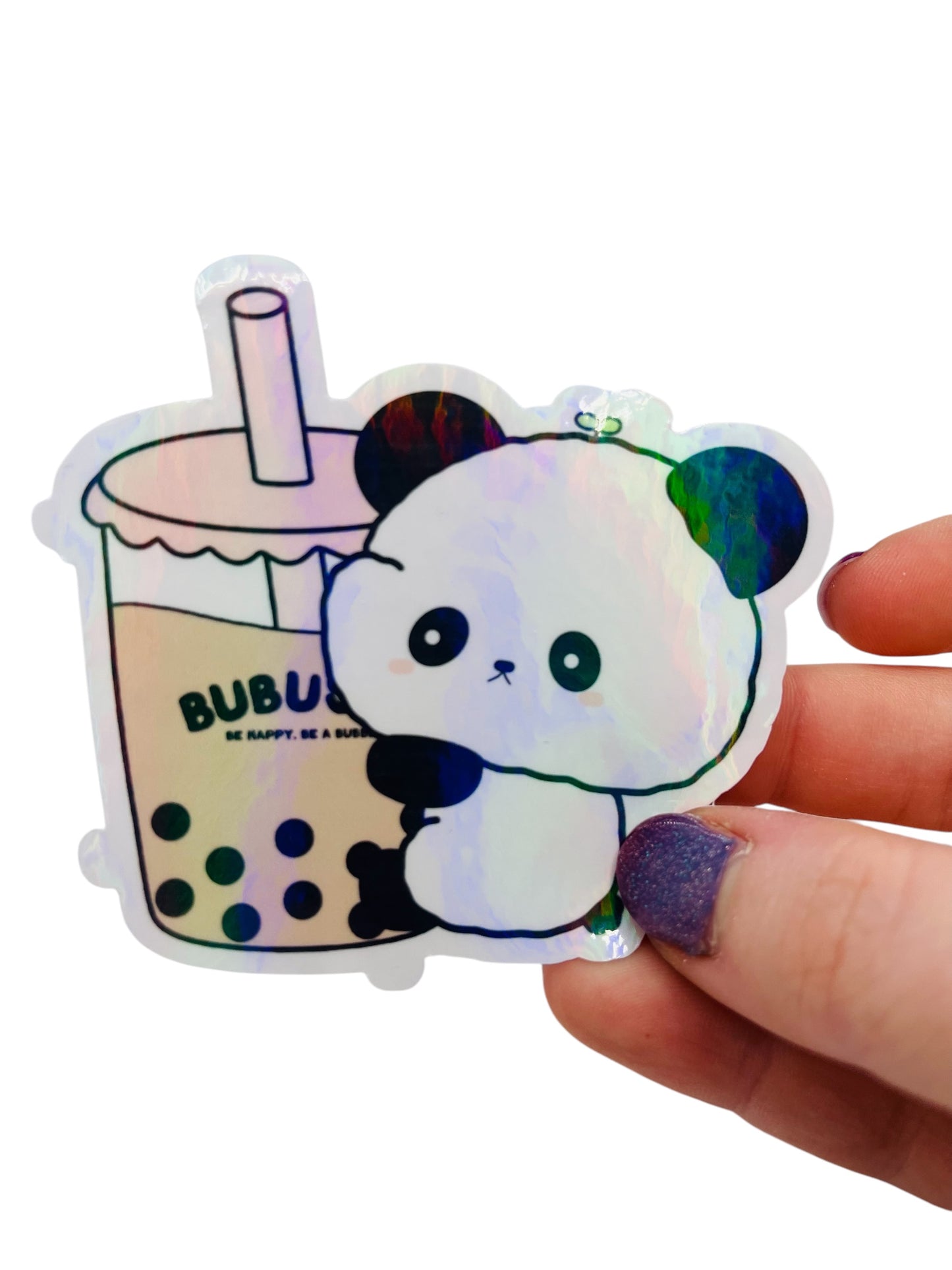 Panda Bubble Tea Sticker