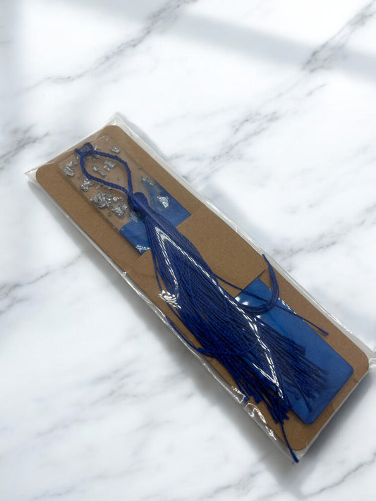 True Blue Resin Bookmark