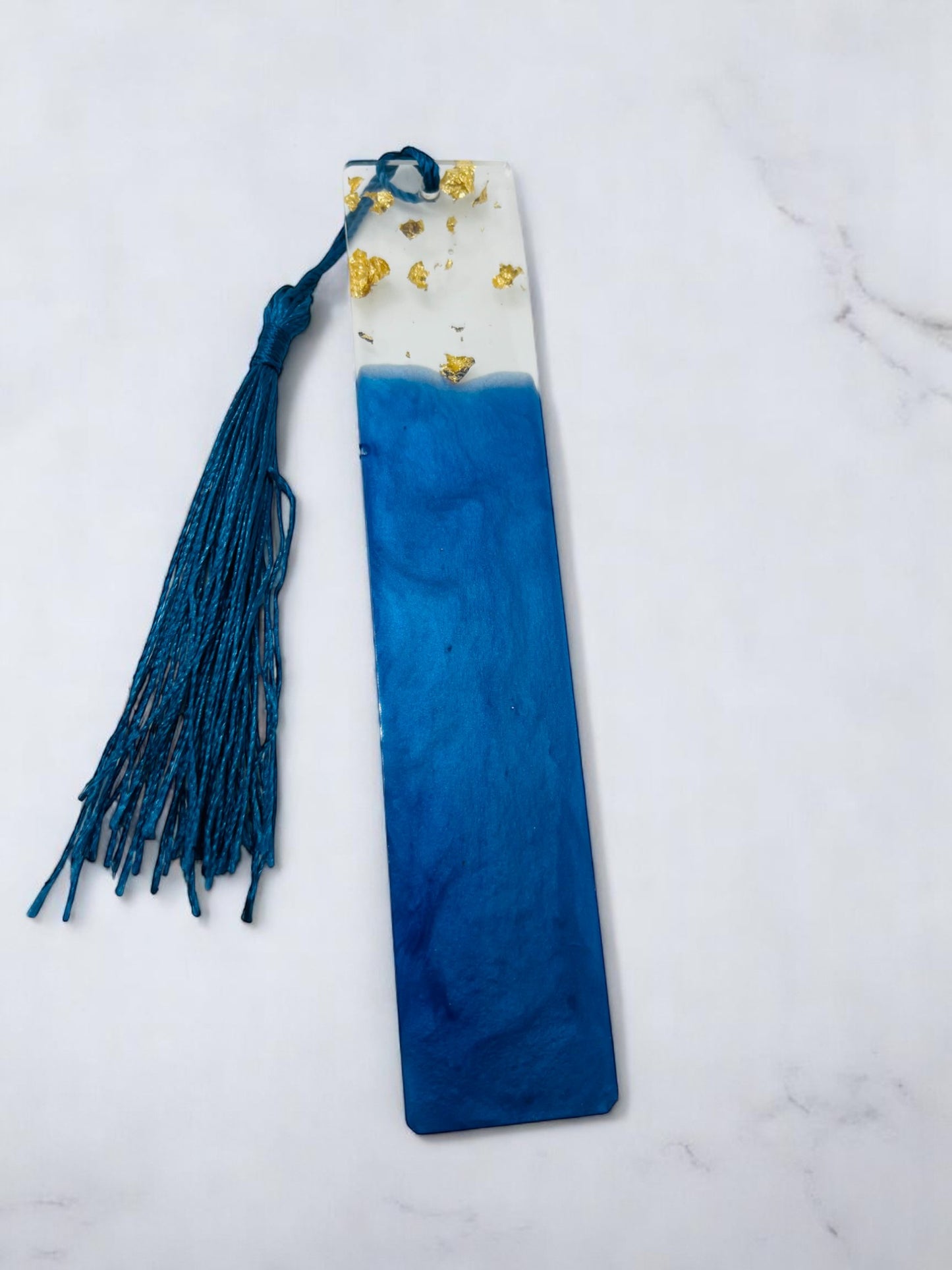 True Blue Resin Bookmark