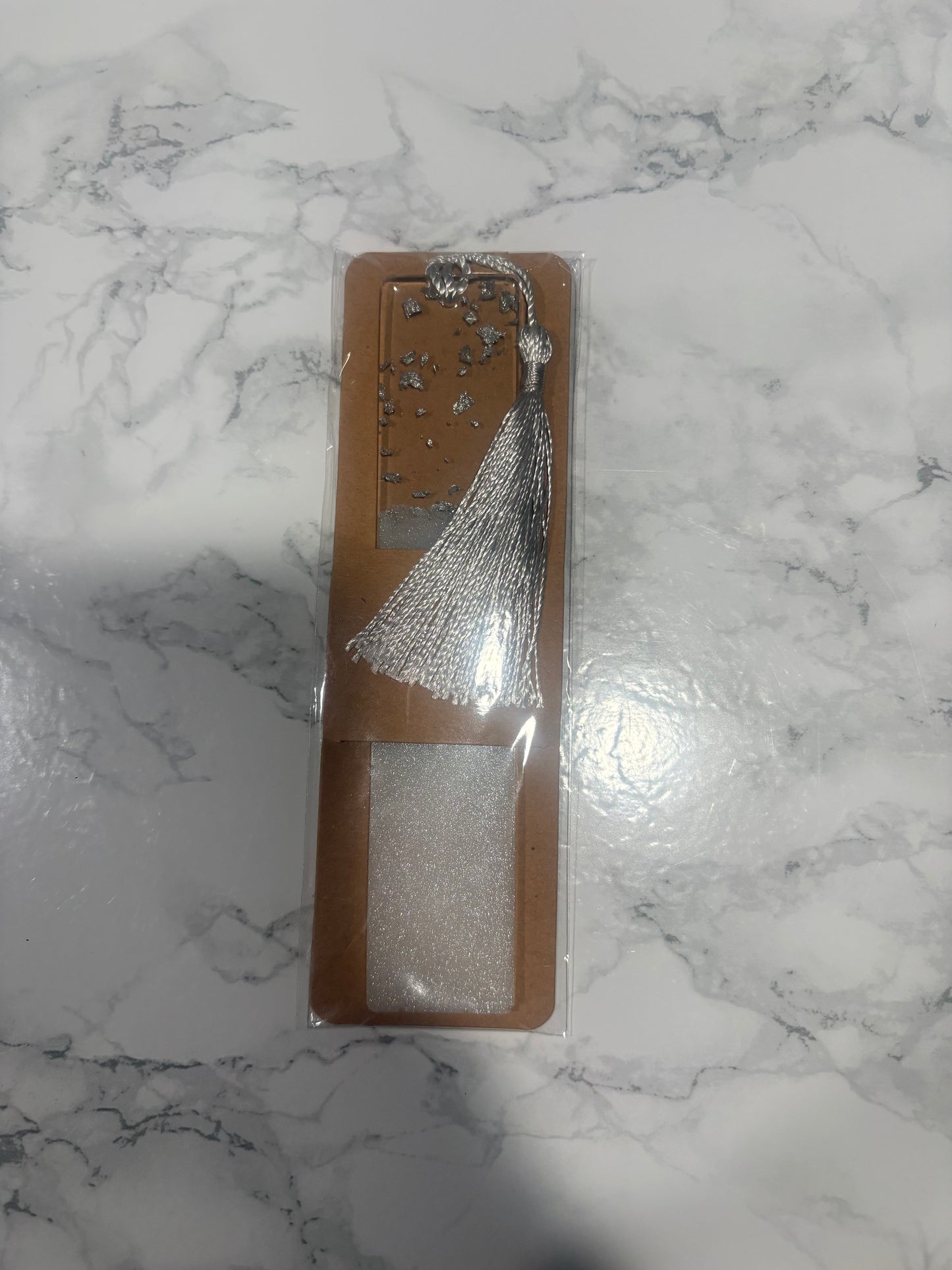 White Resin Bookmark
