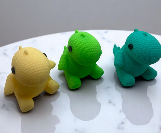 3D Printed Knitted Dino