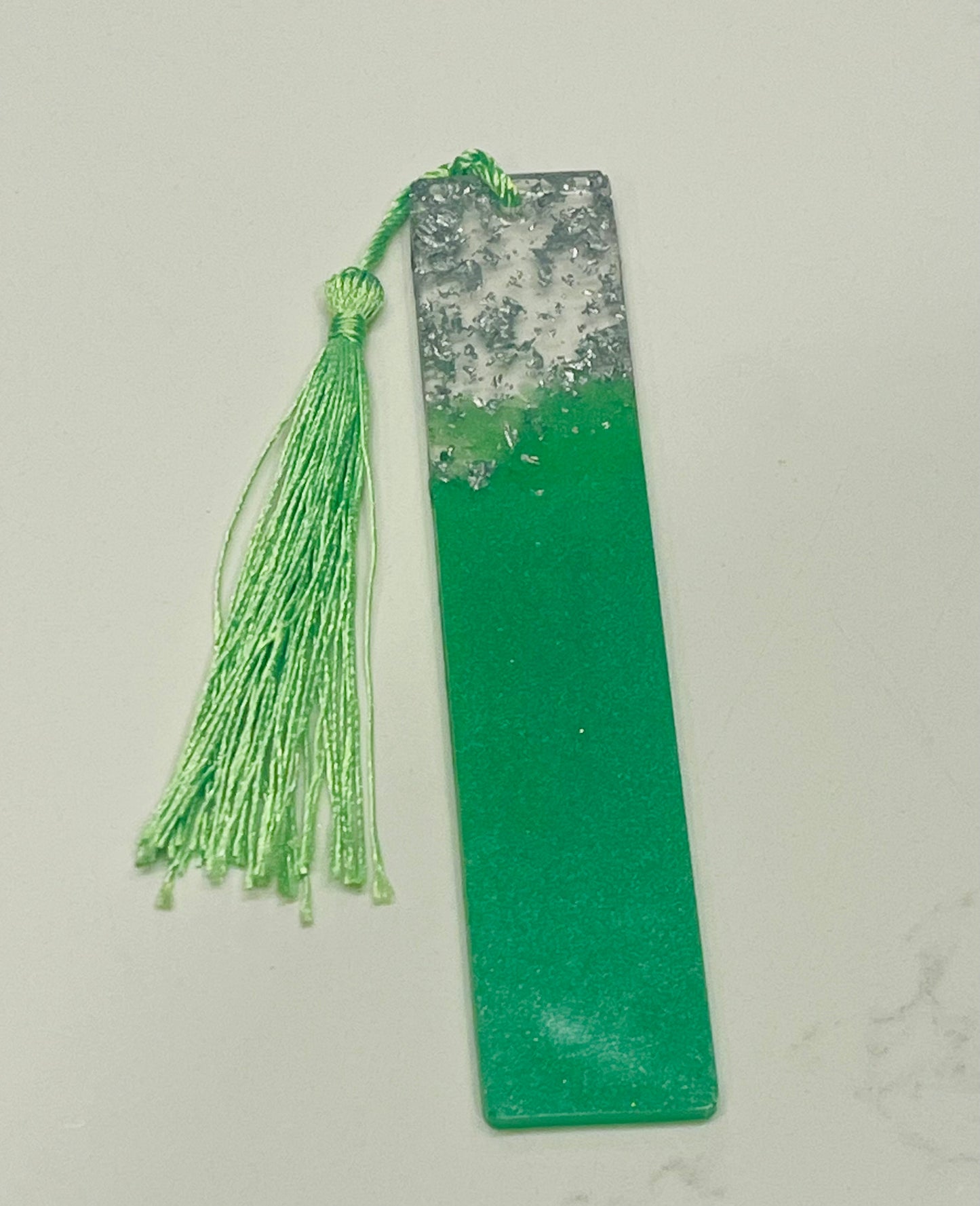 Peral Green Resin Bookmark