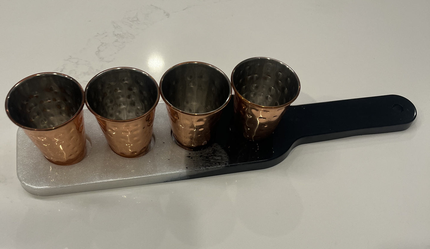 Resin Shot Glass Tray