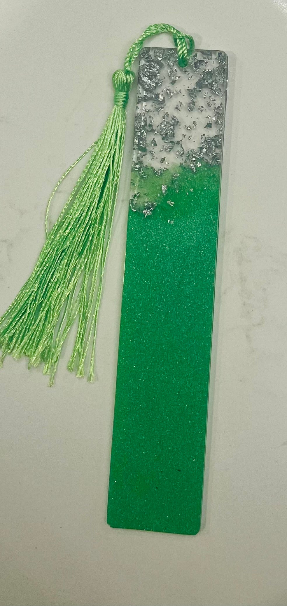 Peral Green Resin Bookmark