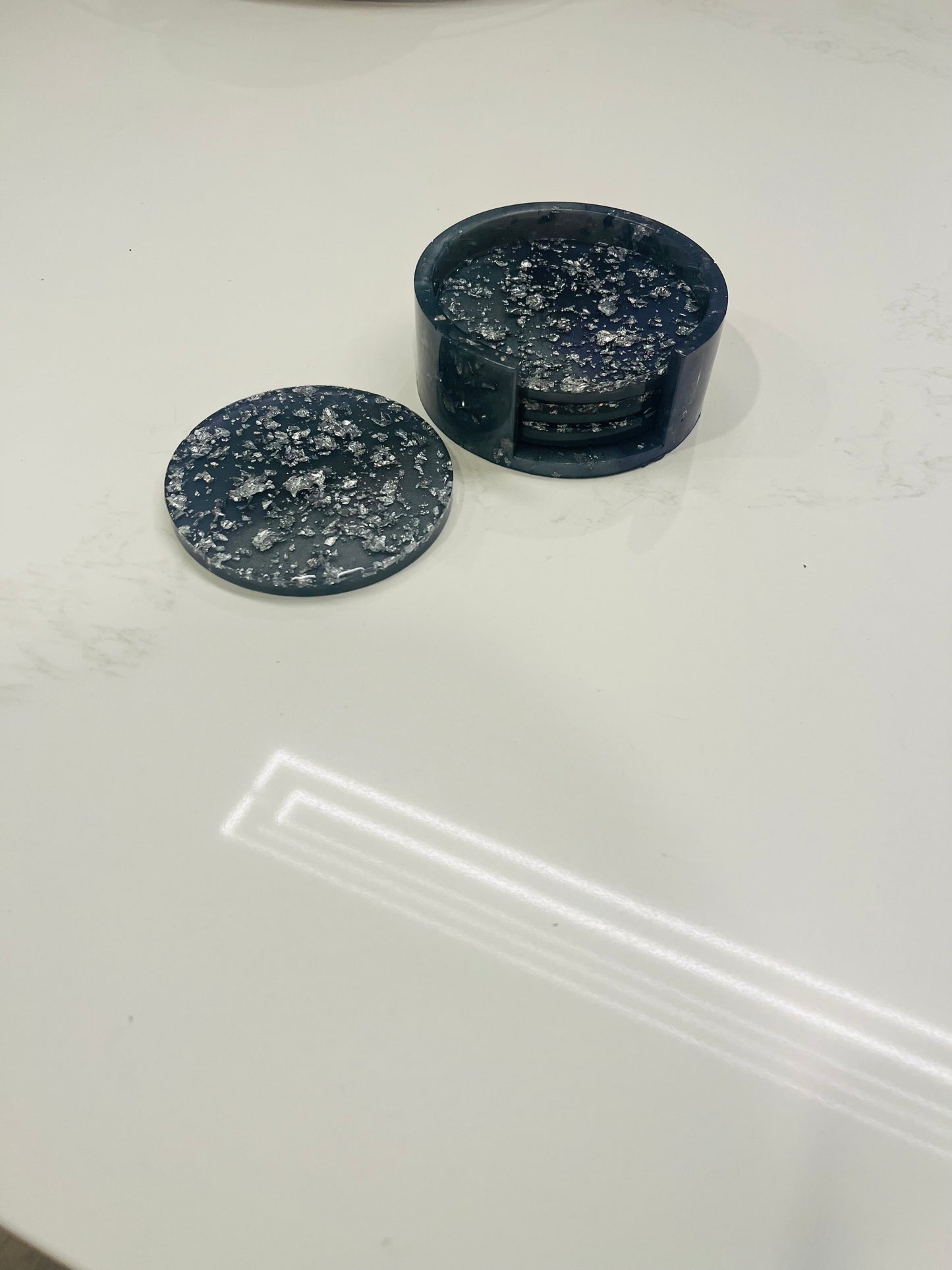 Custom Set of 4 Resin Coasters