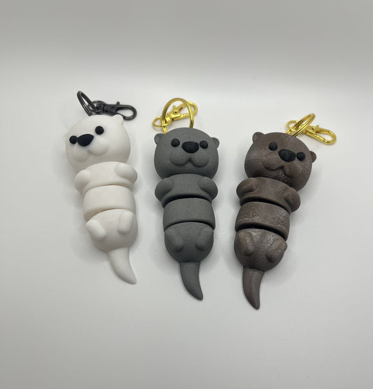 Articulated Otter Keychains