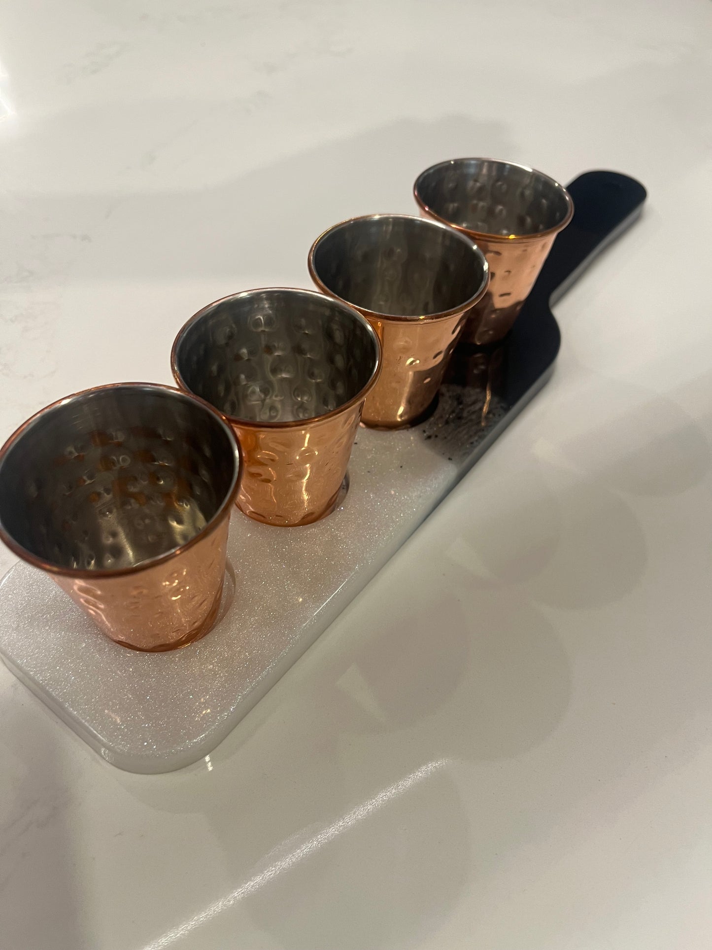 Customizable Resin Shot Glass Serving Tray