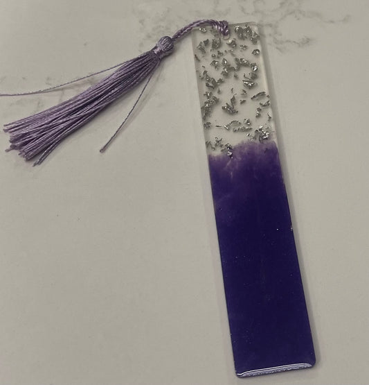 Purple Resin Bookmark