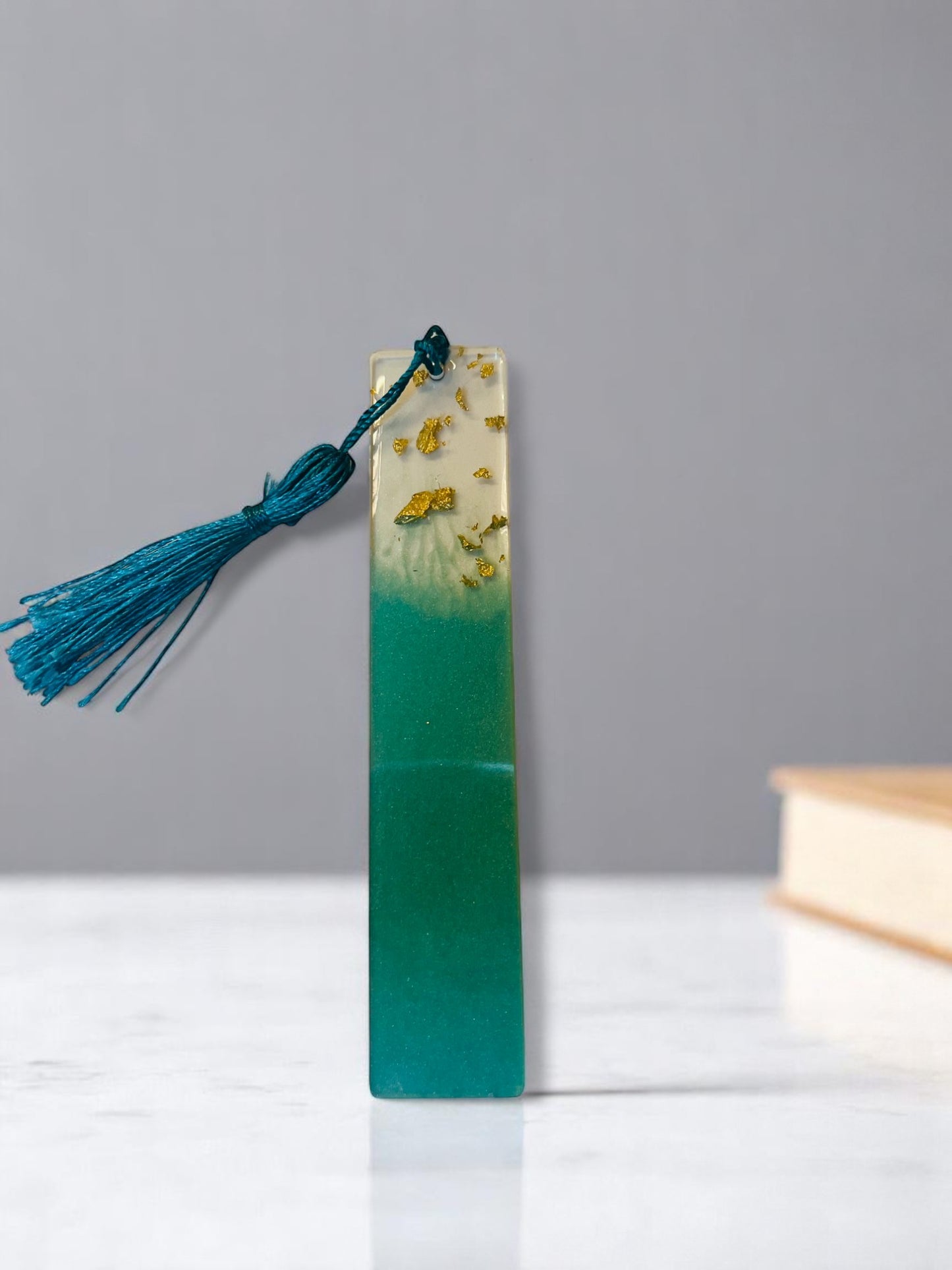 Mint Resin Bookmark